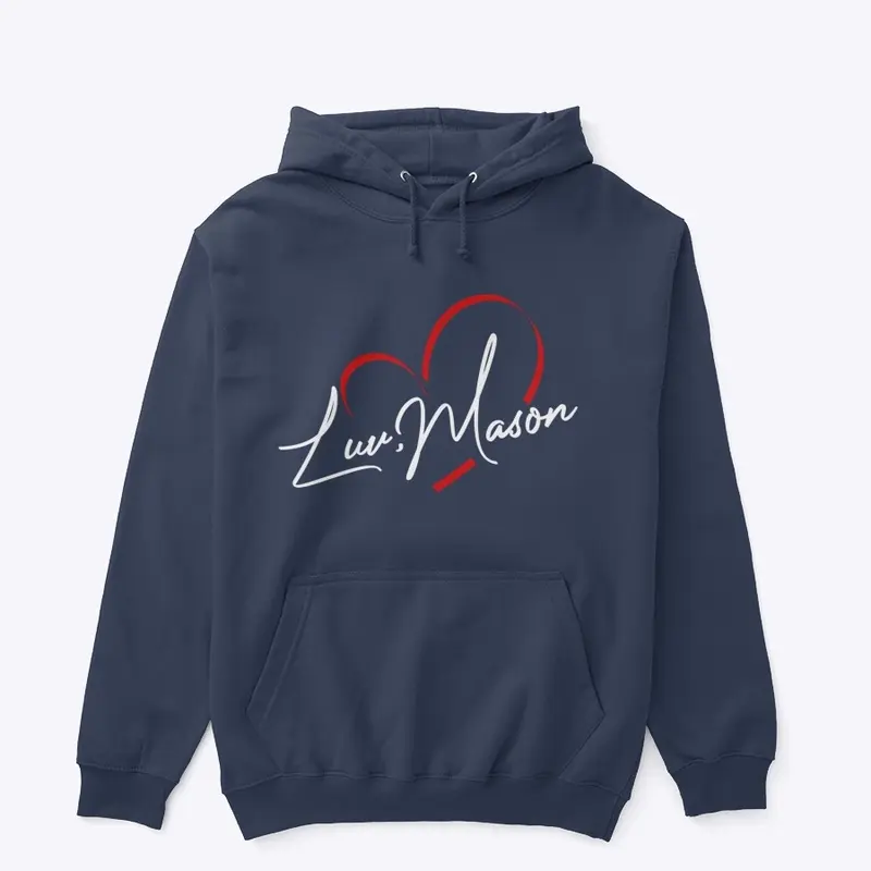 Luv, Mason Heart Logo Hoodie