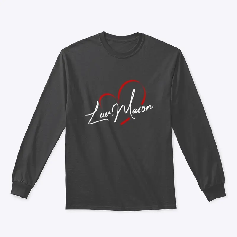 Luv, Mason Heart Logo Long Sleeve T